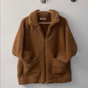 Tan teddy coat